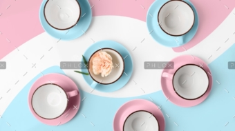 elegant-porcelain-blue-and-pink-cups-on-abstract-PRAGU4T